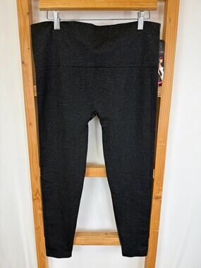 NWT Body Beautiful Grey High Waist Double Layer Shaping Leggings Size 2X/3X